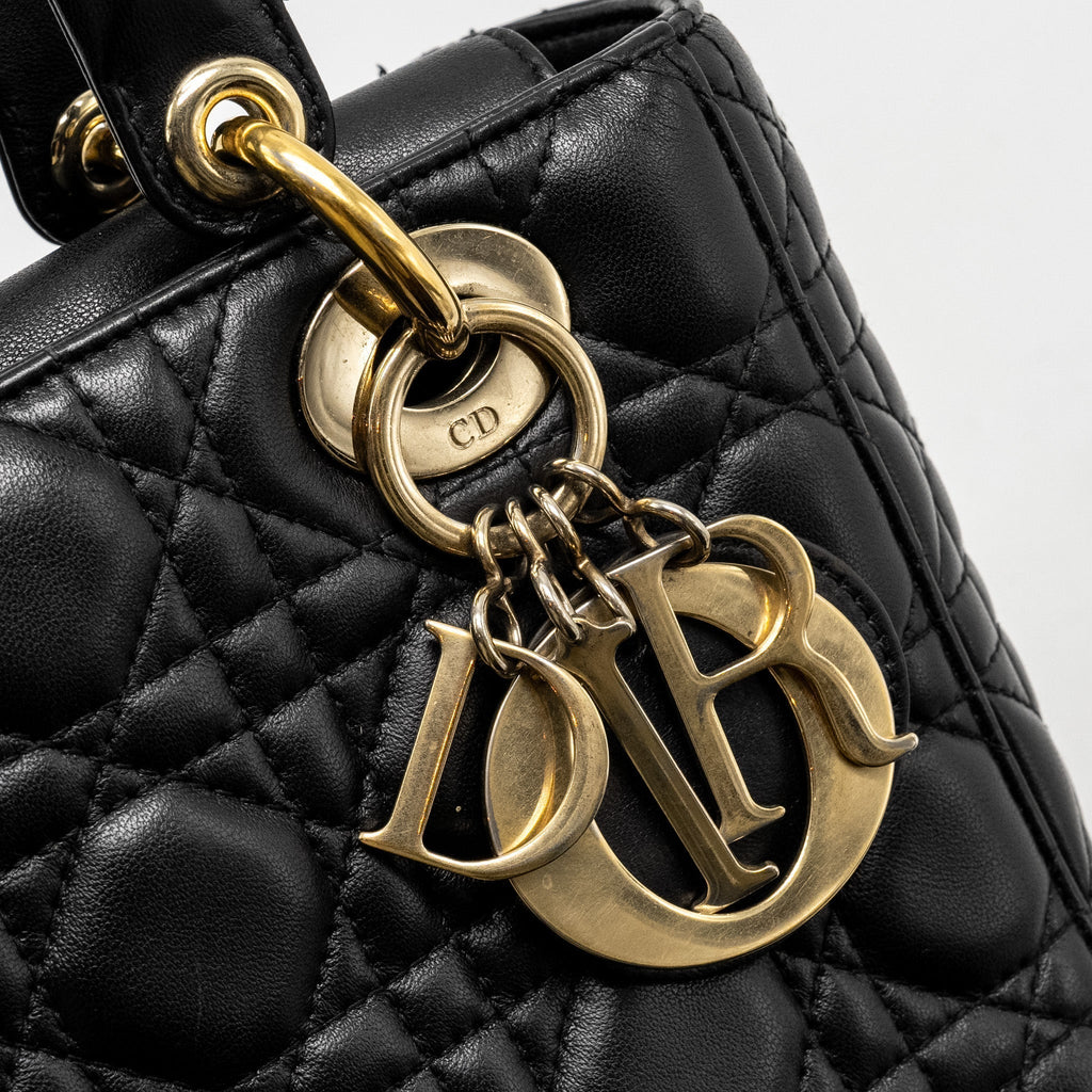 DIOR MY ABC SMALL LADY DIOR LAMBSKIN BLACK GHW