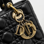 DIOR MY ABC SMALL LADY DIOR LAMBSKIN BLACK GHW