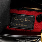 DIOR MY ABC SMALL LADY DIOR LAMBSKIN BLACK GHW