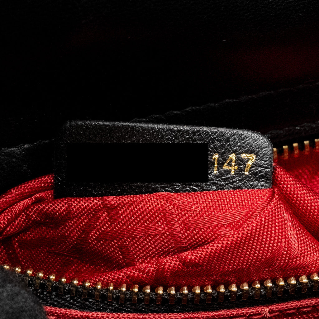 DIOR MY ABC SMALL LADY DIOR LAMBSKIN BLACK GHW