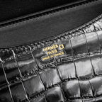 HERMES MINI CONSTANCE SHINY ALLIGATOR MISSISSIPPIENS BLACK GHW