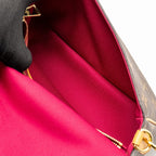 LOUIS VUITTON DIANE BAG WITH FUCHSIA STRAP MONOGRAM CANVAS GHW