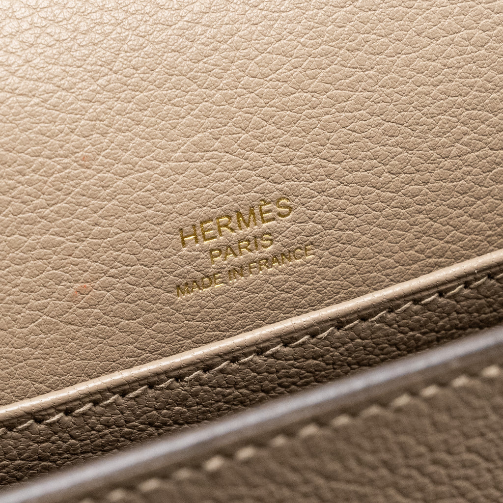 Hermes mini roulis evercolor gris asphalts GHW