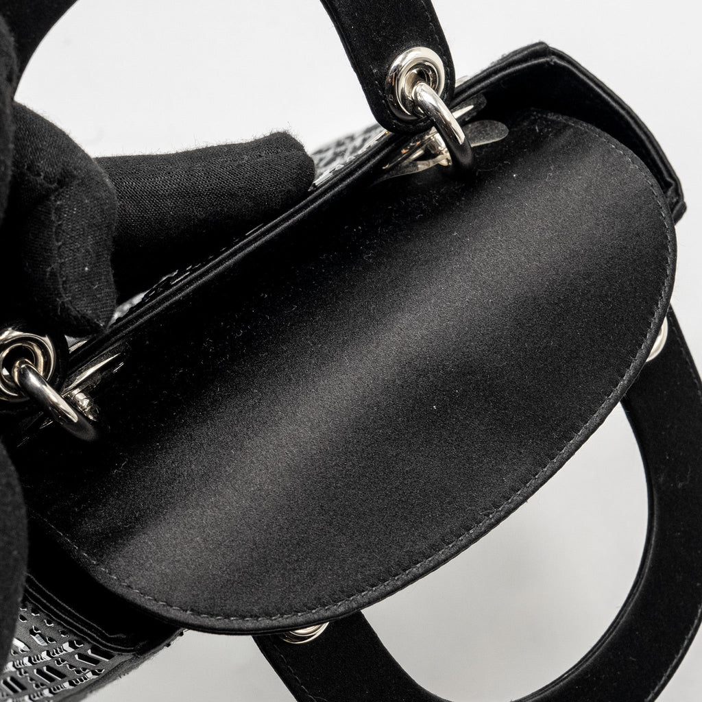 DIOR MINI LADY DIOR STAIN CRYSTAL BLACK SHW