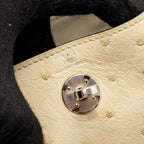 Hermes Mini Lindy Ostrich 3C Parchemin SHW
