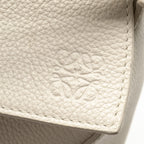 LOEWE SMALL PUZZLE BAG GRAINED CALFSKIN WHITE SHW