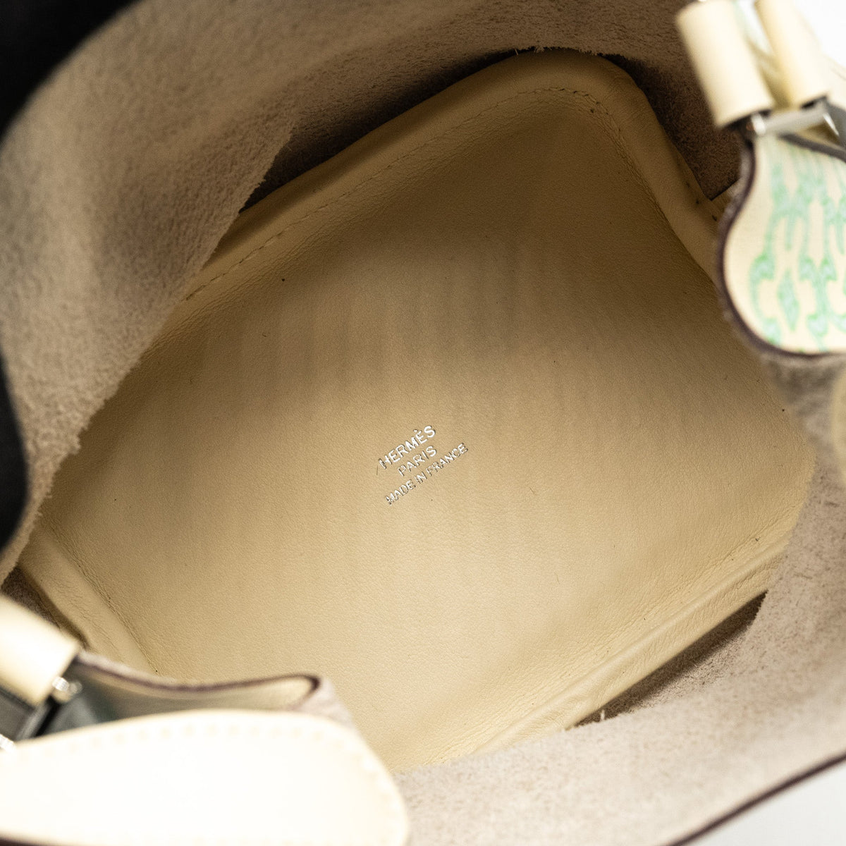 HERMES LUCKY DAISY MICRO PICOTIN SWIFT NATA-VERT-BLANC SHW