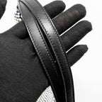 PRADA TRIANGLE POUCH CRYSTAL EMBELLISHED BLACK SHW