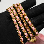 CHANEL MINI FLAP BAG WITH CHAIN HANDLE CAVIAR PINK GHW (MICROCHIP)
