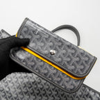 GOYARD SAINT LOUIS PM TOTE BAG GOYARDLINE CANVAS GREY SHW