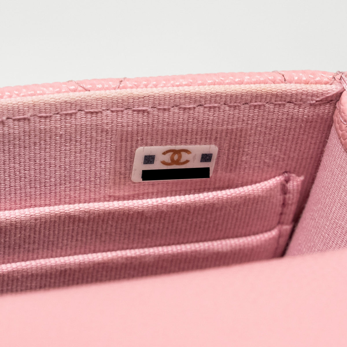 CHANEL MINI FLAP BAG WITH CHAIN HANDLE CAVIAR PINK GHW (MICROCHIP)