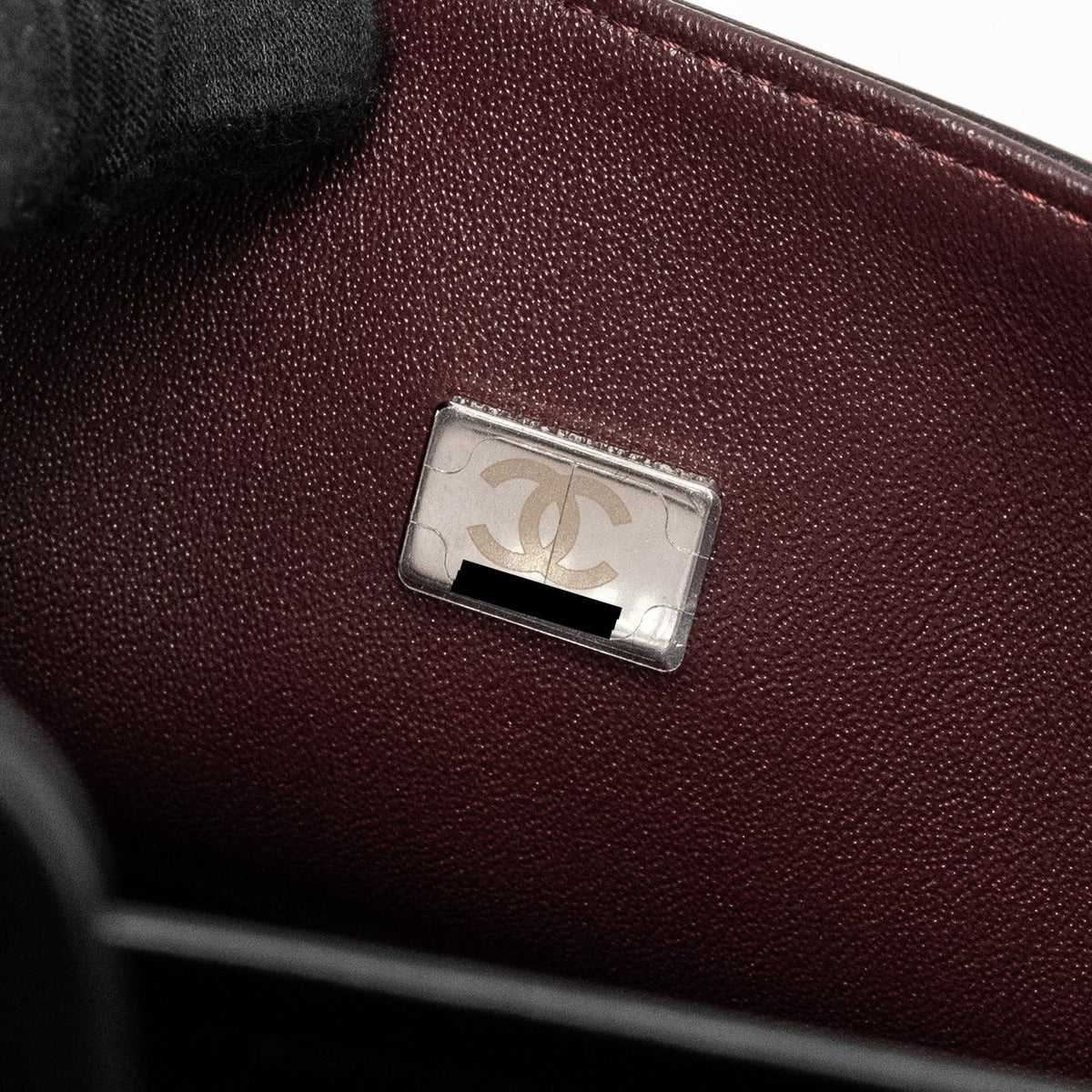 CHANEL MEDIUM CLASSIC DOUBLE FLAP BAG LAMBSKIN BLACK SHW (MICROCHIP)
