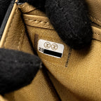 CHANEL QUILTED PEARL LONG WALLET ON CHAIN GOATSKIN BLACK GHW