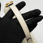 DIOR MINI SADDLE BAG CALFSKIN WHITE GHW