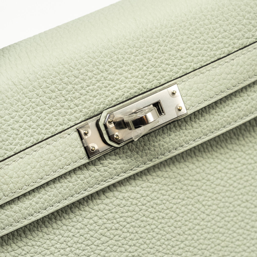 Hermes Kelly 25 Togo Gris Neve SHW