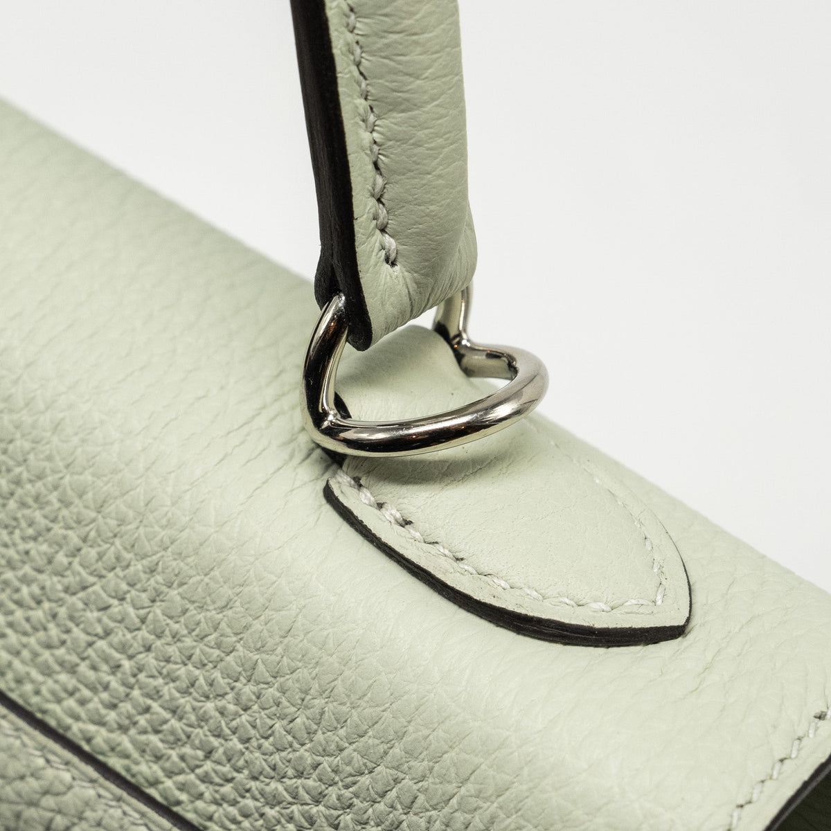 Hermes Kelly 25 Togo Gris Neve SHW