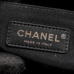 CHANEL MEDIUM BOY BAG CAVIAR BLACK RUTHENIUM SILVER HARDWARE (MICROCHIP)