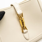 GUCCI JACKIE 1961 MINI SHOULDER BAG CALFSKIN WHITE GHW