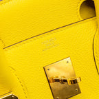 Hermes Birkin 30 Taurillon Novillo leather 9O Jaune De Naples GHW