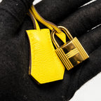 Hermes Birkin 30 Taurillon Novillo leather 9O Jaune De Naples GHW