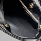 CHANEL MINI 31 CLUTCH WITH CHAIN SHINY LAMBSKIN BLACK LGHW (MICROCHIP)