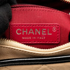 CHANEL SMALL GABRIELLE HOBO BAG AGED CALFSKIN BEIGE/BLACK MULTICOLOUR HARDWARE