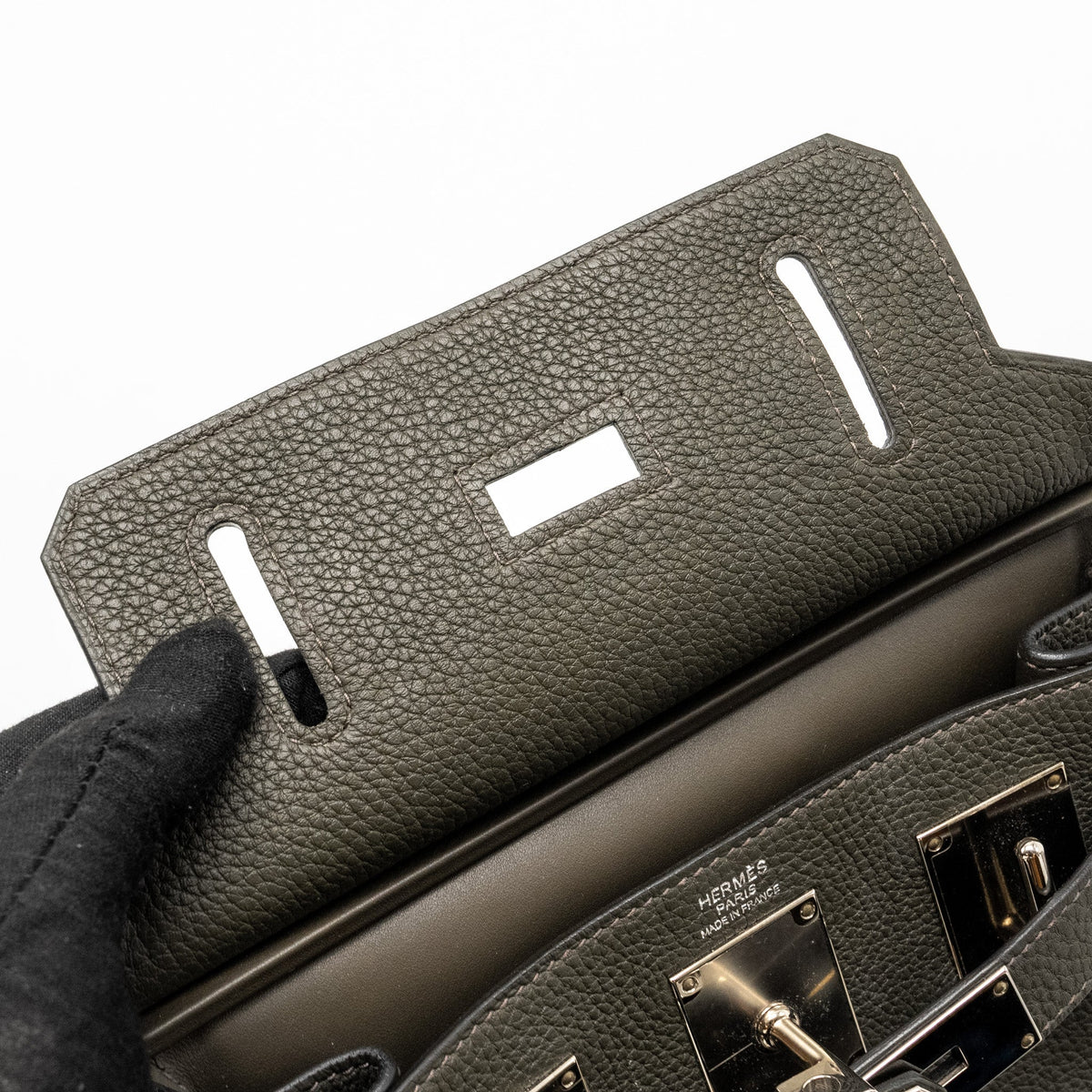 Hermes Hac A Dos PM Backpack Togo Vert de Gris SHW