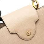 LOUIS VUITTON CAPUCINES PM CALFSKIN GREY GHW