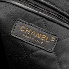 CHANEL 23A MEDIUM 22 BAG CALFSKIN BLACK GHW (MICROCHIP)