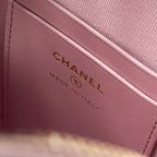 CHANEL 24P CLASSIC MINI BACKPACK SHINY GRAINED CALFSKIN LIGHT PURPLE LGHW (MICROCHIP)