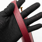 DIOR MEDIUM SADDLE BAG CALFSKIN RED GHW