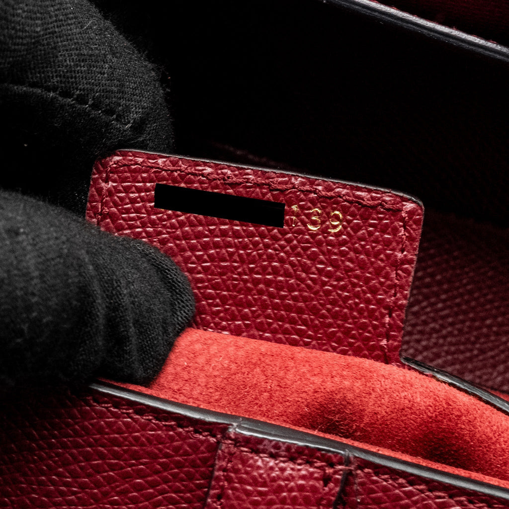DIOR MEDIUM SADDLE BAG CALFSKIN RED GHW