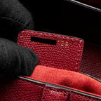 DIOR MEDIUM SADDLE BAG CALFSKIN RED GHW