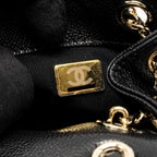 CHANEL TRIPLE PACK DUMA BACKPACK CAVIAR BLACK LGHW (MICROCHIP)