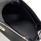 Hermes Kelly 25 Special Order Epsom Black/Rough H LGHW