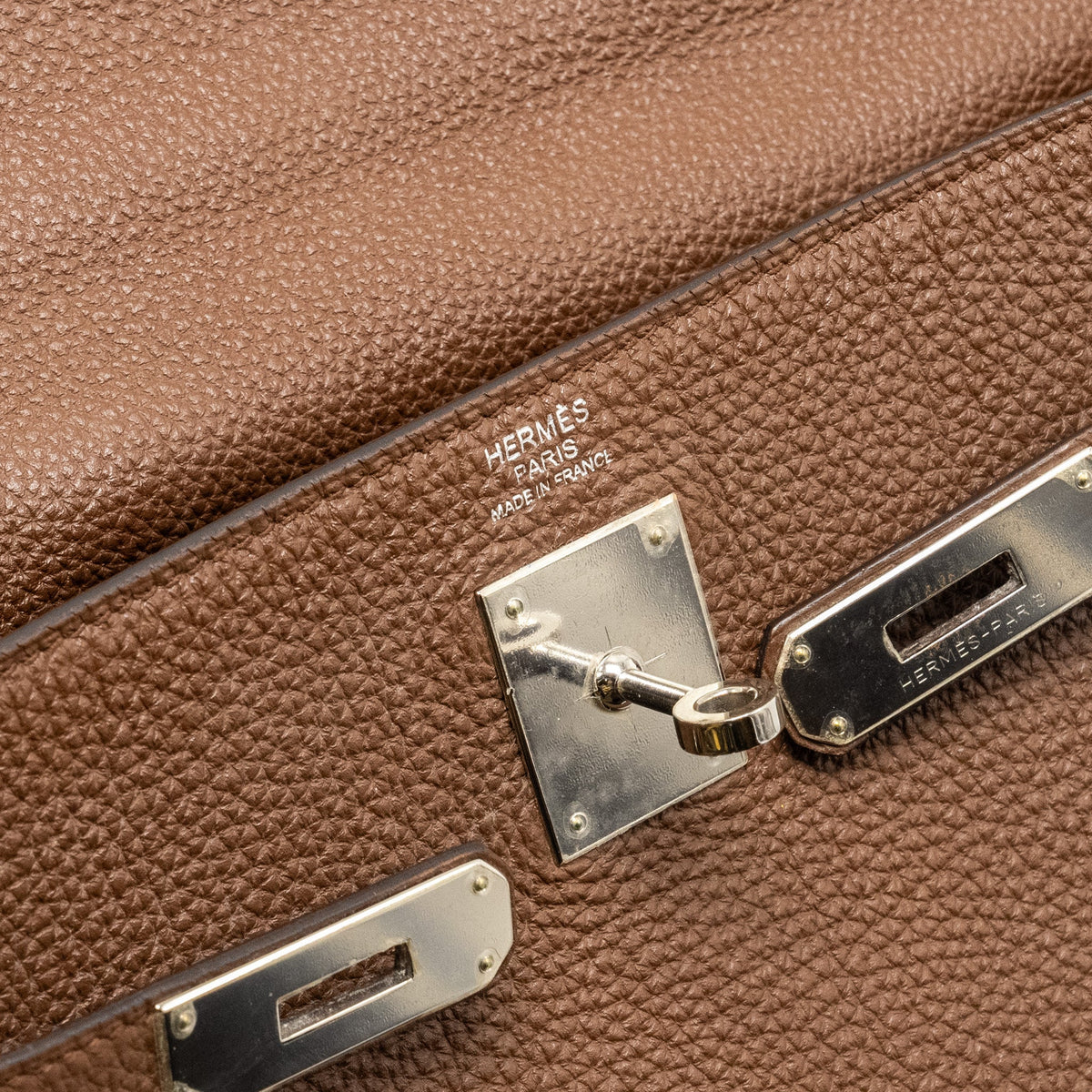 Hermes kelly 32 togo chocolate SHW