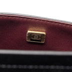 CHANEL SMALL 2.55 REISSUE DOUBLE FLAP BAG AGED CALFSKIN BLACK GHW (MICROCHIP)