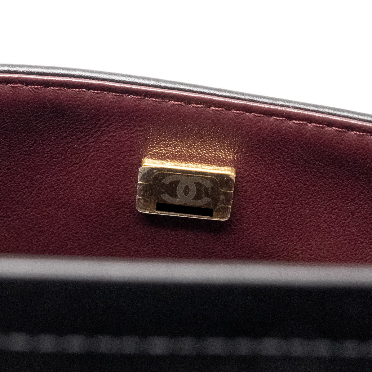 CHANEL SMALL 2.55 REISSUE DOUBLE FLAP BAG AGED CALFSKIN BLACK GHW (MICROCHIP)