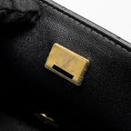 CHANEL MINI RECTANGULAR FLAP BAG LAMBSKIN BLACK LGHW (MICROCHIP)