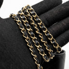 CHANEL 22A PHONE CASE/MINI WALLET ON CHAIN LAMBSKIN BLACK LGHW (MICROCHIP)