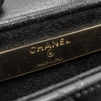 CHANEL 22A PHONE CASE/MINI WALLET ON CHAIN LAMBSKIN BLACK LGHW (MICROCHIP)