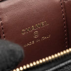 CHANEL MINI VANITY WITH CHAIN CAVIAR BLACK LGHW (MICROCHIP)