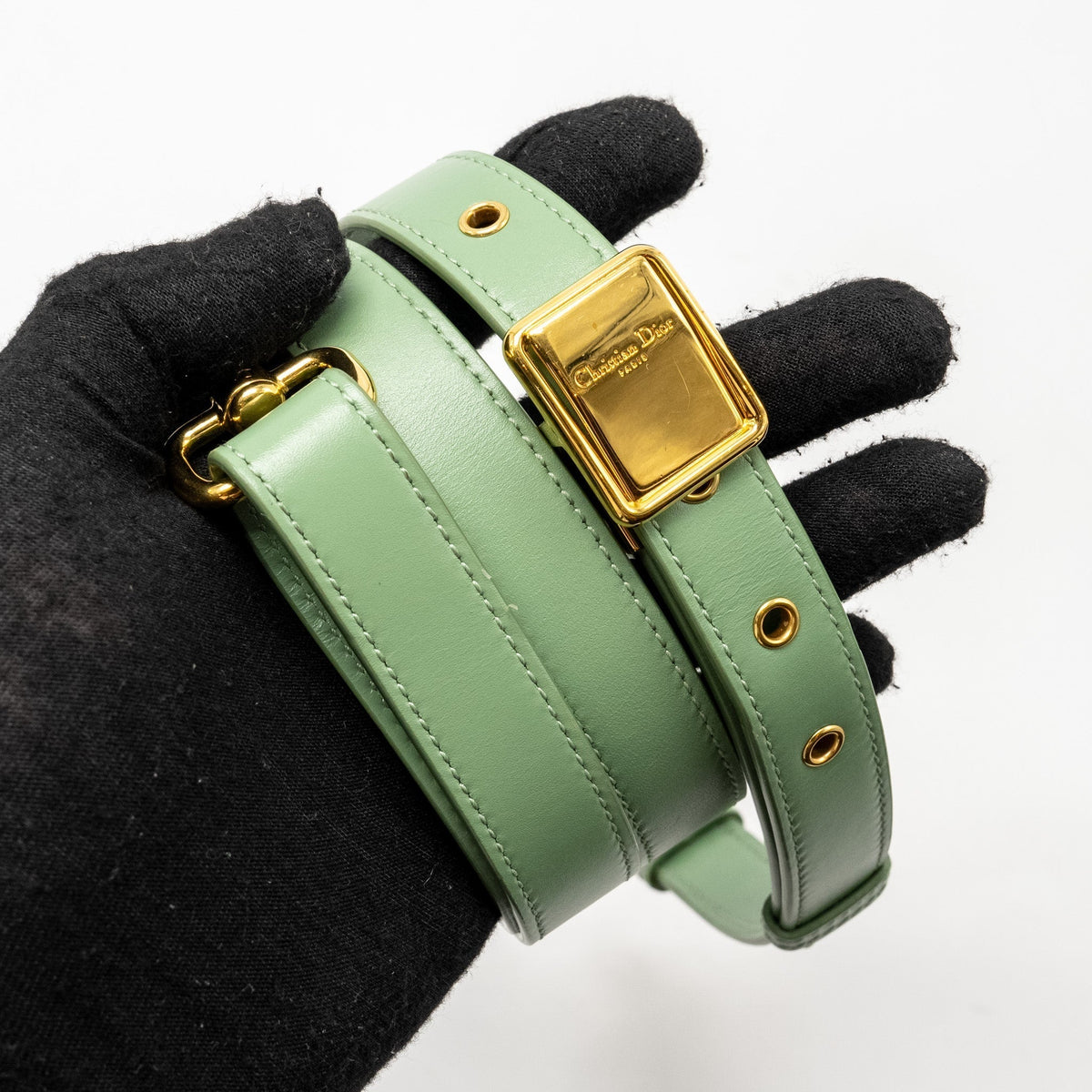 DIOR MEDIUM DIOR BOBBY BAG CALFSKIN GREEN GHW