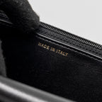 CHANEL WALLET ON CHAIN WITH PEARL CHAIN LAMBSKIN BLACK LGHW (MICROCHIP)
