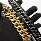 CHANEL SMALL 19 BAG LAMBSKIN BLACK GHW (MICROCHIP)