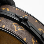 LOUIS VUITTON BOURSICOT CHAIN BAG REVERSE MONOGRAM CANVAS/LEATHER BLACK HARDWARE