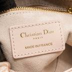 DIOR MINI LADY DIOR LAMBSKIN POWDER PINK LGHW