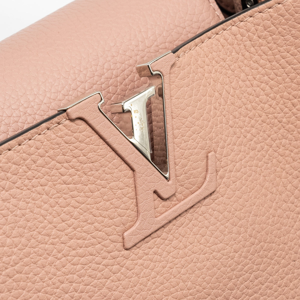LOUIS VUITTON CAPUCINES MM TAURILLON PINK SHW