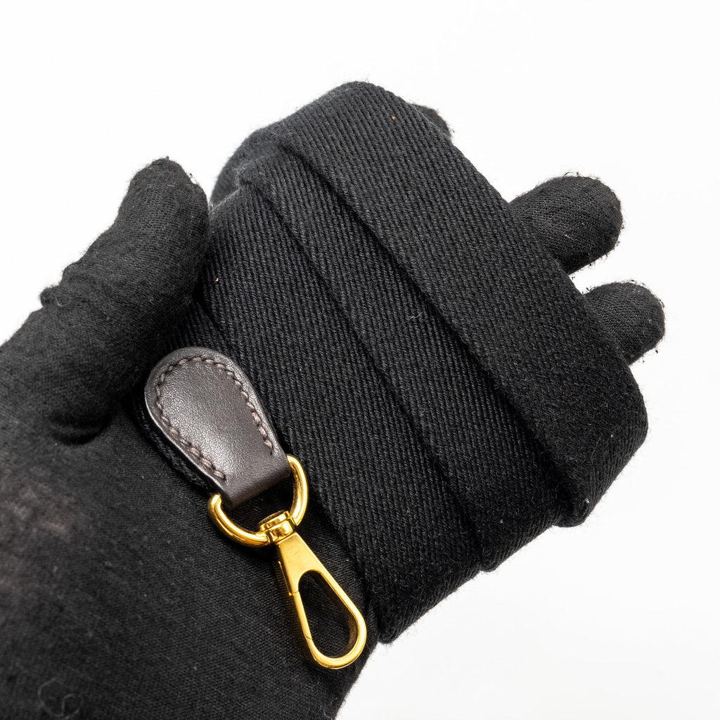 Hermes Mini Evelyne Feutre/Swift/Sangle Wool Ebene GHW