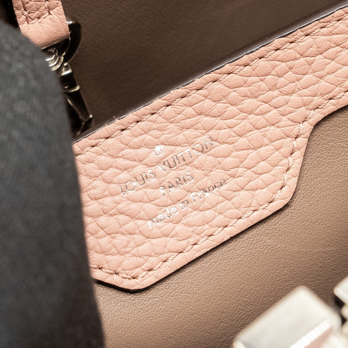 LOUIS VUITTON CAPUCINES MM TAURILLON PINK SHW